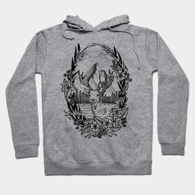 Wilderness Hoodie by Hudds Tattoo Apparel